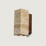 Flint Travertine Wall Light