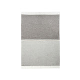 Natural Scandinavian Gotland Wool Throw Blanket - Grey and Light Grey - Broxle