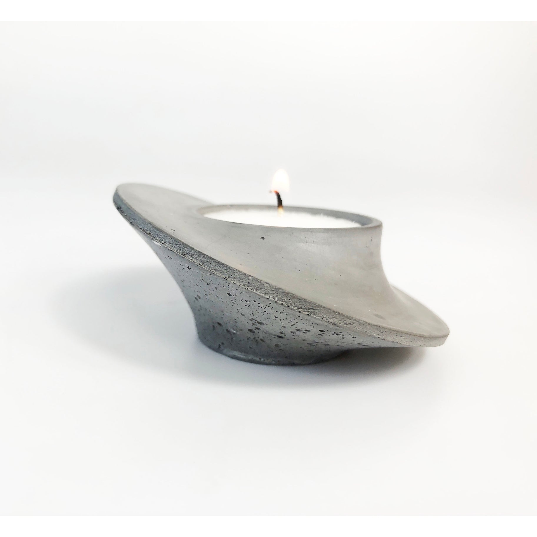 Alecta Grey Tea Light Holder - Broxle