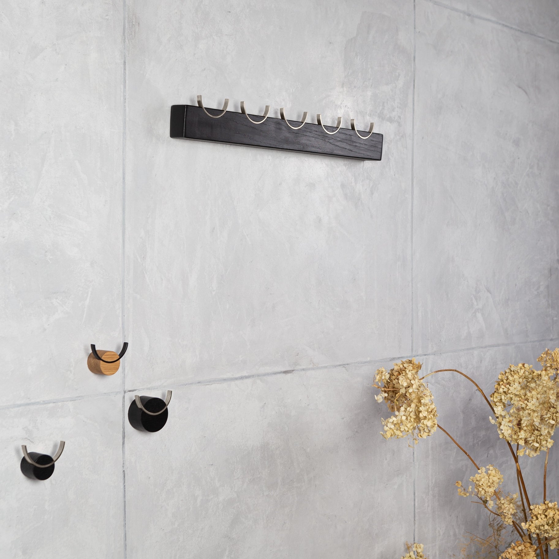 Vega Wall Coat Rack - Black - Broxle