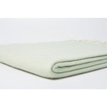 Natural Scandinavian Gotland Wool Throw Blanket - Light Green - Broxle