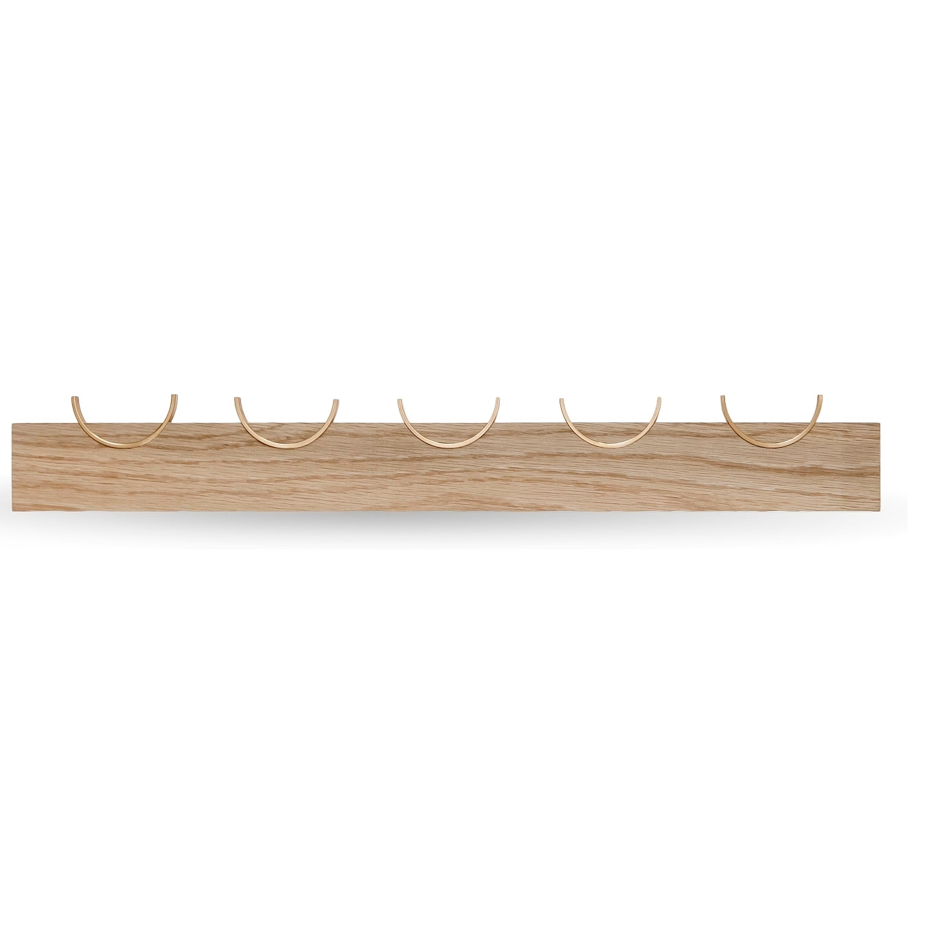 Vega Wall Coat Rack - Oak Wood - Broxle