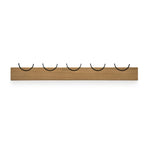 Vega Wall Coat Rack - Oak Wood - Broxle