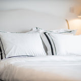 Amos Black Bedding Set, Pure Cotton Sateen & 400 Thread Count