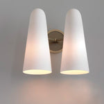 Minimalist Milk Glass Wall Sconce - Broxle
