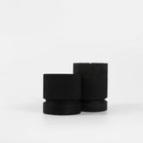 Teneo Pillar Concrete Tea Light Set - Charcoal - Broxle
