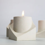 Sarrel Pillar Candle Holder - Natural - Broxle