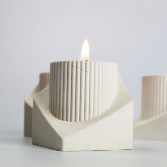 Sarrel Pillar Candle Holder - Natural - Broxle