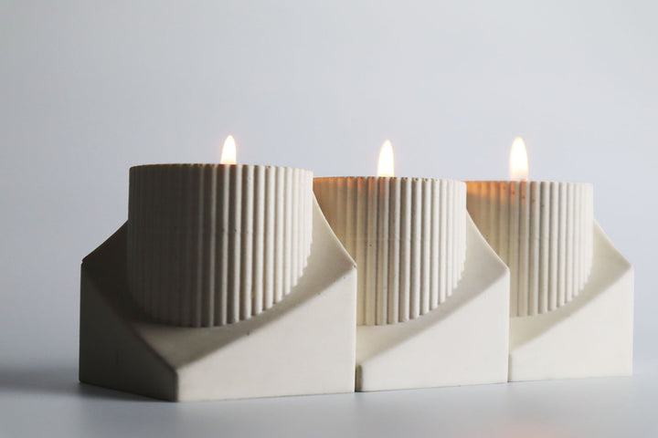 Sarrel Pillar Candle Holder - Natural - Broxle