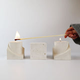 Sarrel Pillar Candle Holder - Natural - Broxle