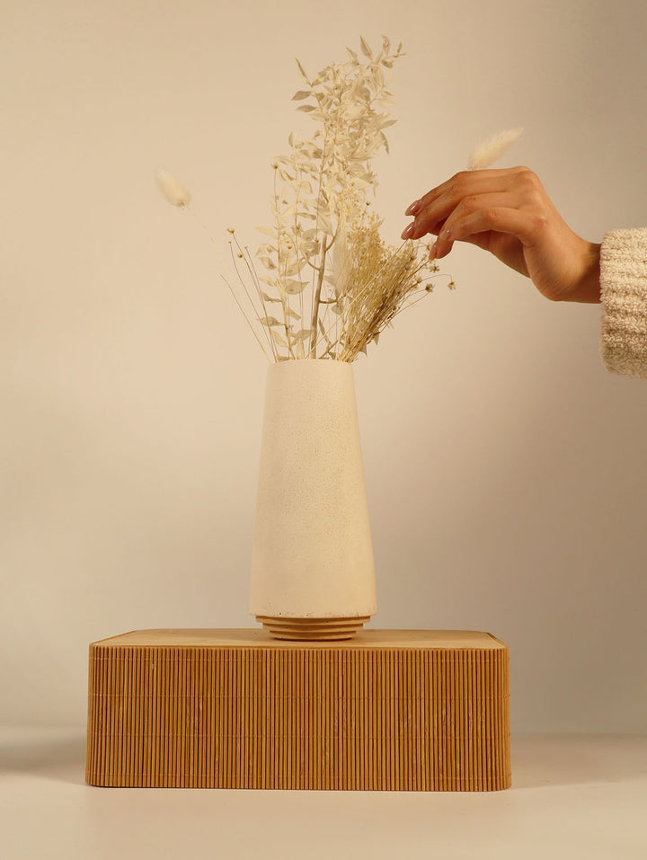 Layered Cicero Vase - Natural - Broxle