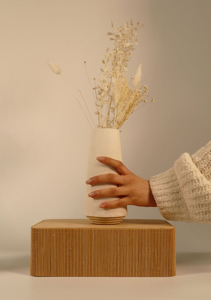 Layered Cicero Vase - Natural - Broxle