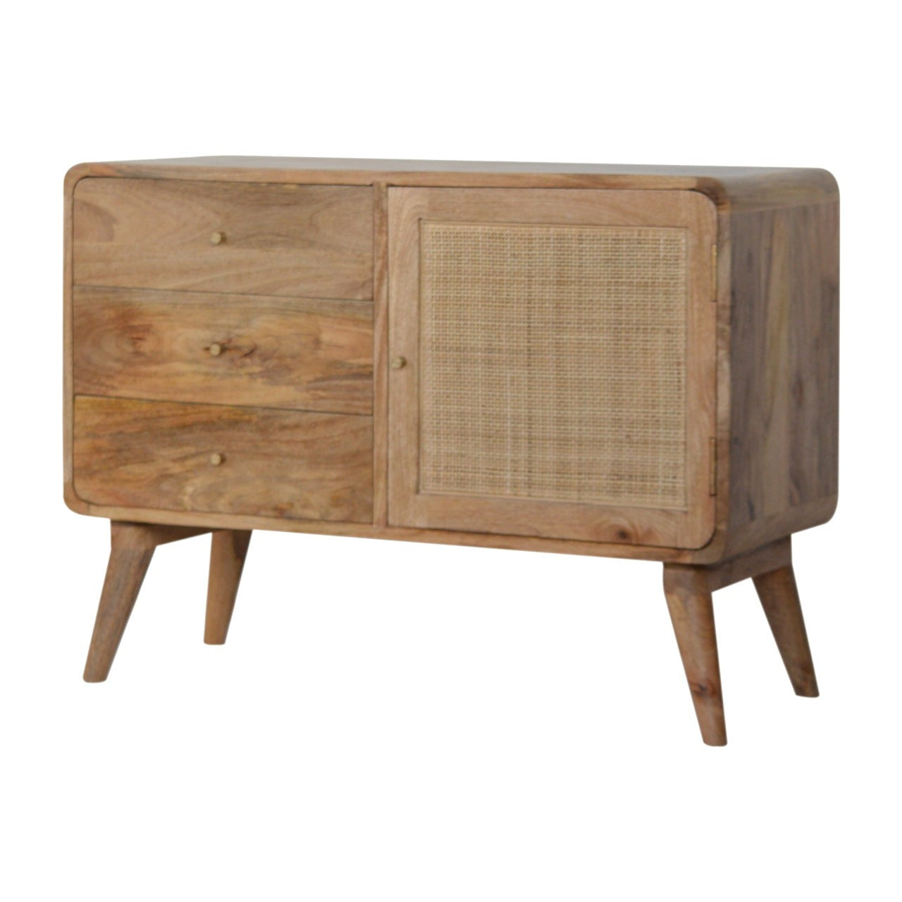 Presley Sideboard, Natural Woven Rattan - Broxle