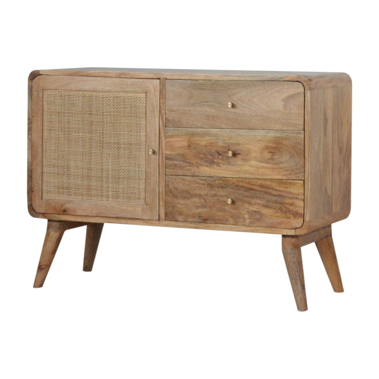 Presley Sideboard, Natural Woven Rattan - Broxle