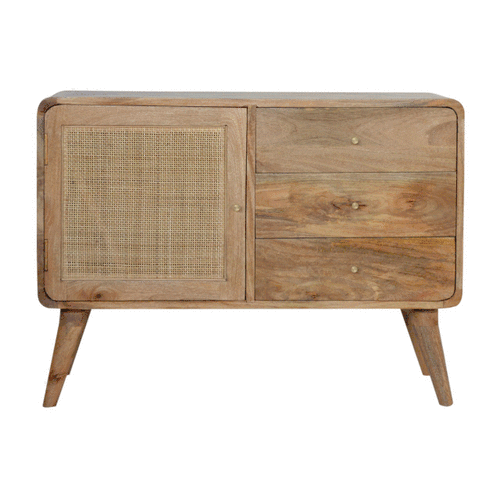 Presley Sideboard, Natural Woven Rattan - Broxle