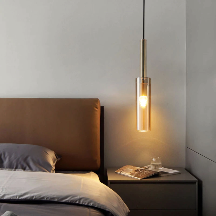 Alistair - Nordic Copper Crystal Pendant Light - Broxle
