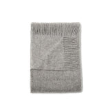 Natural Scandinavian Gotland Wool Throw Blanket - Grey - Broxle