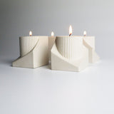 Sarrel Pillar Candle Holder - Natural - Broxle