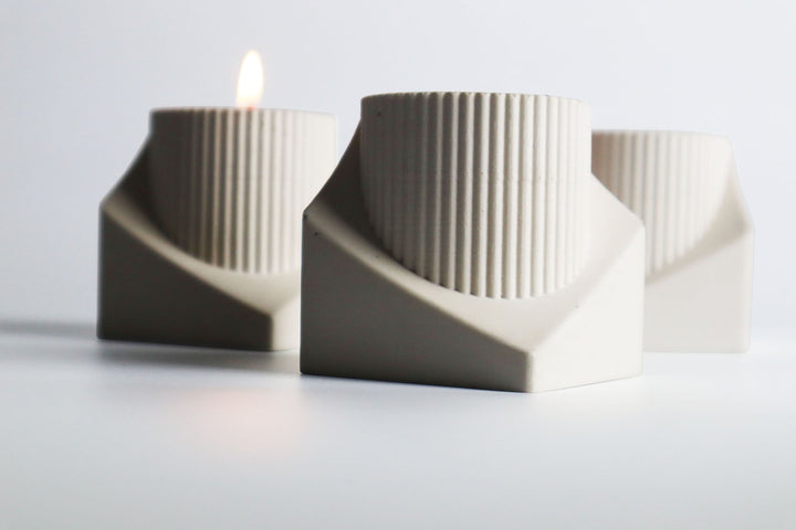 Sarrel Pillar Candle Holder - Natural - Broxle