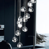 Ava - Modern Nordic Hanging Crystal Ball Pendant Lights - Broxle