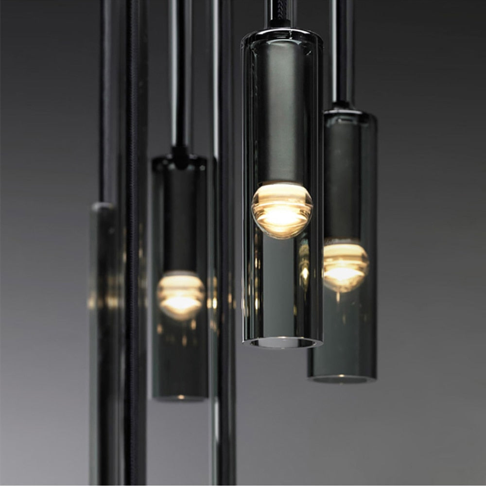 Alistair - Nordic Copper Crystal Pendant Light - Broxle