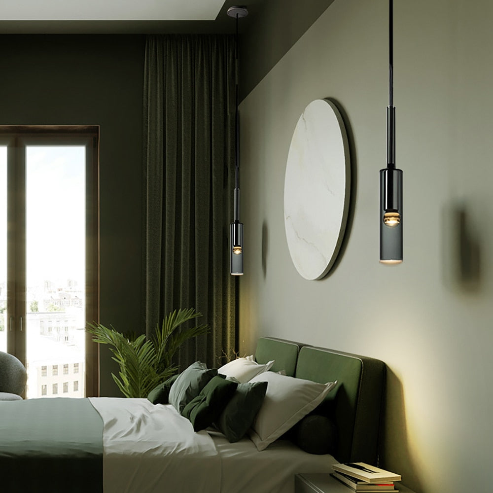 Alistair - Nordic Copper Crystal Pendant Light - Broxle
