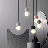 Eva - Modern Cement Glass Stone Pendant Lights - Broxle