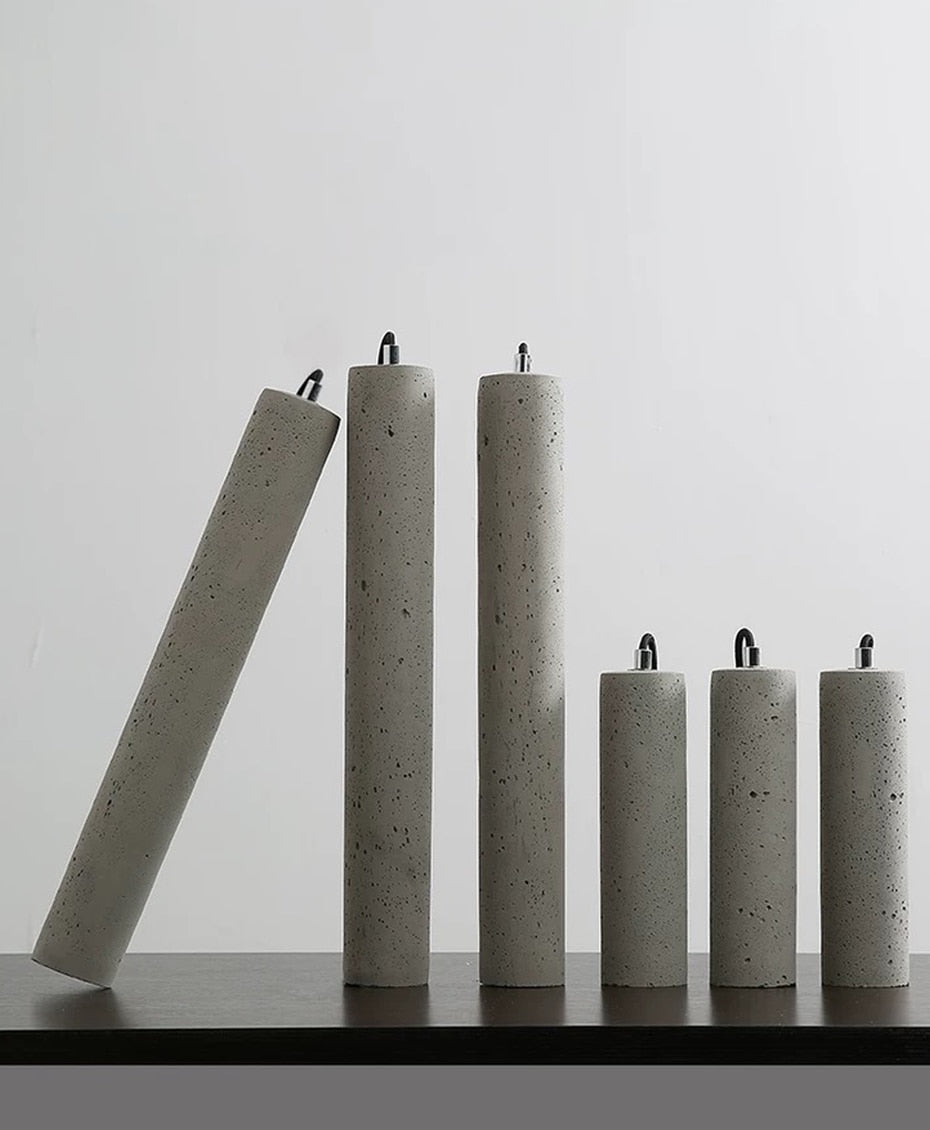 Solon - Engraved Retro Hanging Cement Pendant Light - Broxle
