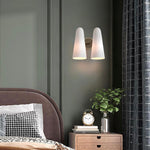Minimalist Milk Glass Wall Sconce - Broxle