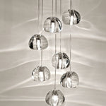 Ava - Modern Nordic Hanging Crystal Ball Pendant Lights - Broxle