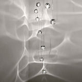 Ava - Modern Nordic Hanging Crystal Ball Pendant Lights - Broxle
