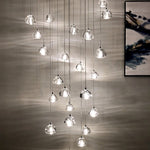 Ava - Modern Nordic Hanging Crystal Ball Pendant Lights - Broxle