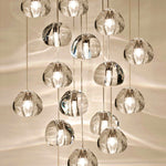 Ava - Modern Nordic Hanging Crystal Ball Pendant Lights - Broxle