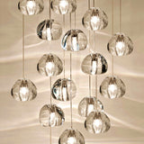 Ava - Modern Nordic Hanging Crystal Ball Pendant Lights - Broxle