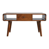 Coffee Table, Curved Chestnut - Broxle