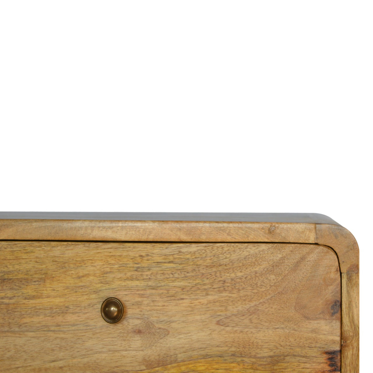 Apsel Wall Mounted Bedside Table, Curved Oak - Broxle