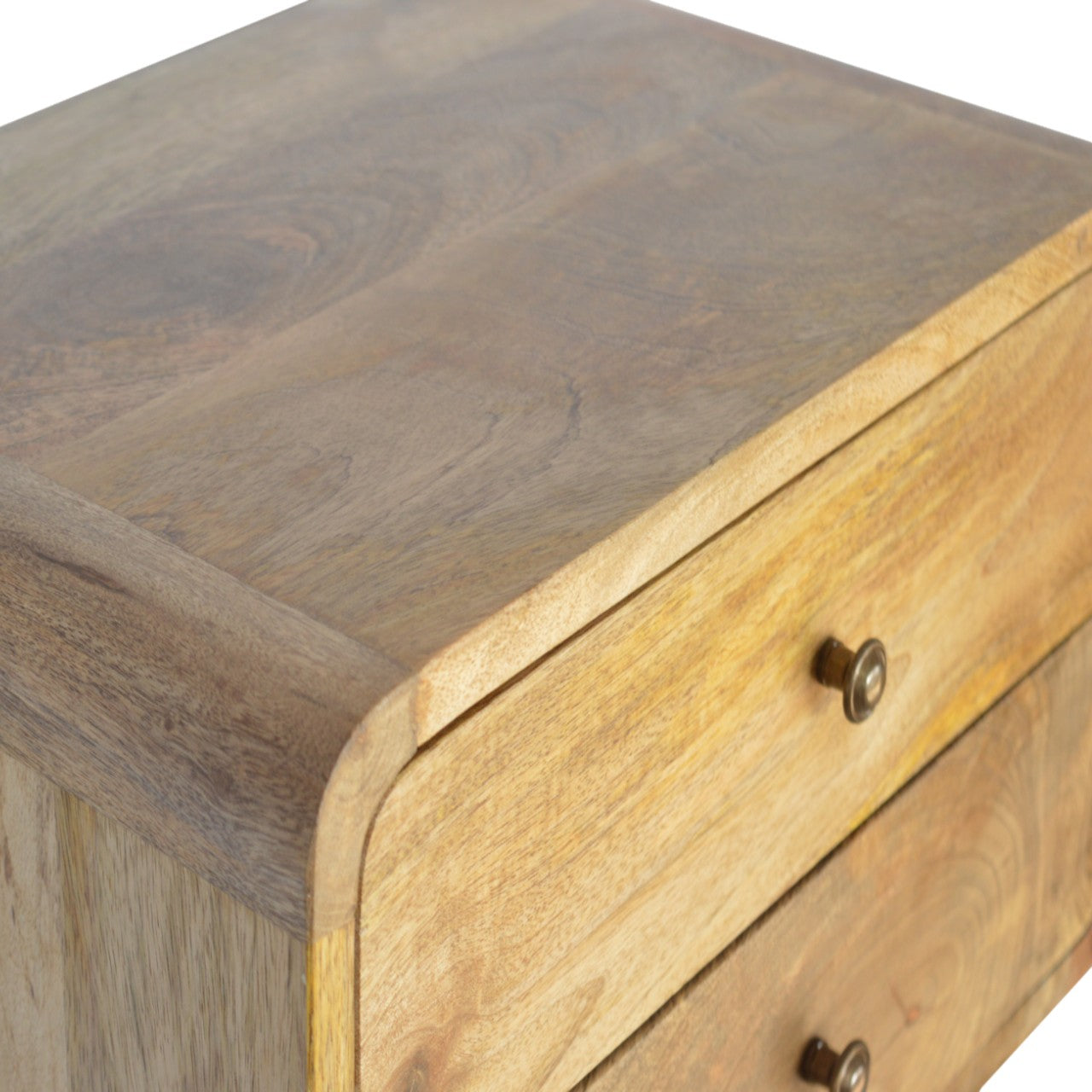 Apsel Wall Mounted Bedside Table, Curved Oak - Broxle