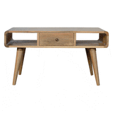 Broxle Apsel Curved Oak Coffee Table From Broxle
