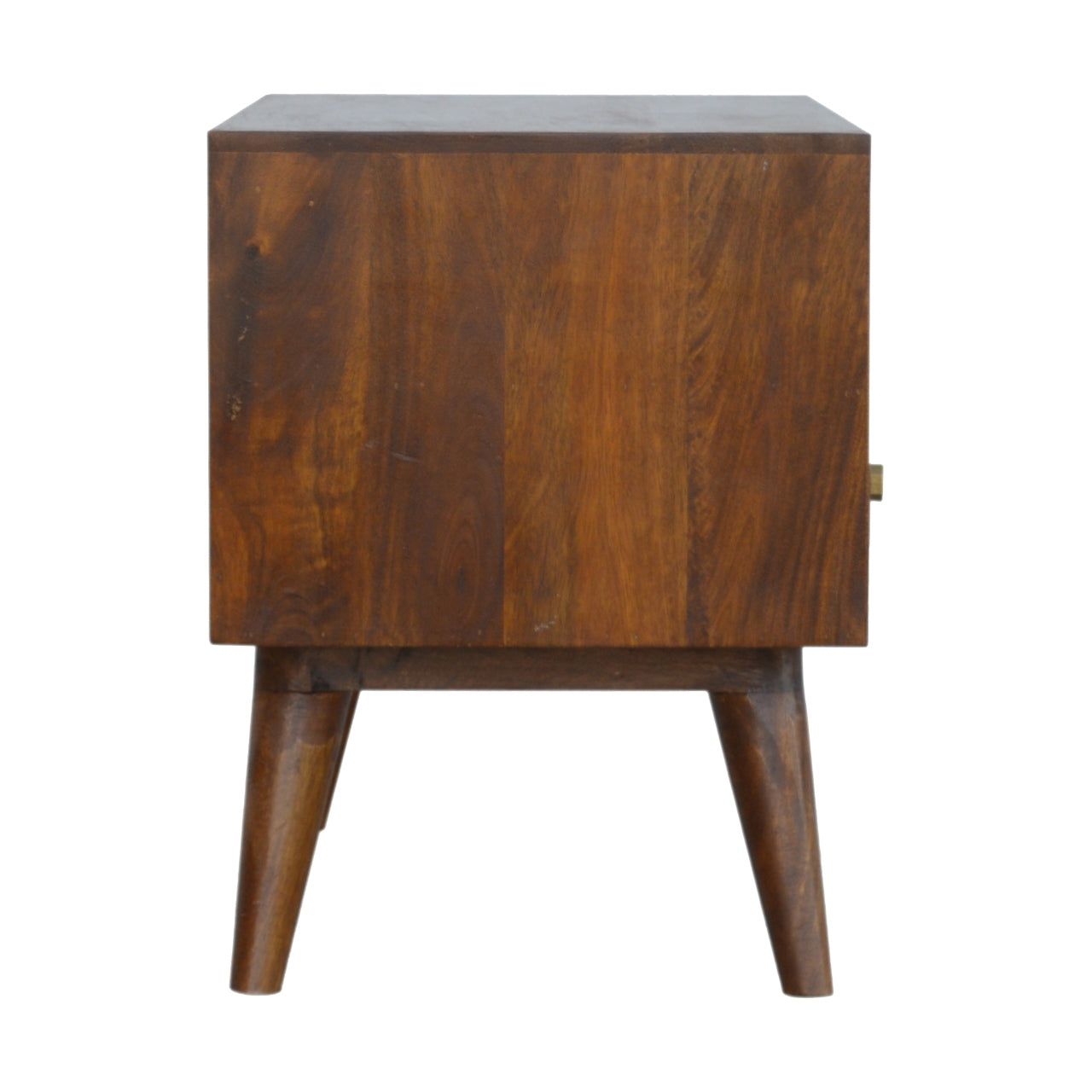 Kenzo TV Unit, Carved Cube Chestnut - Broxle