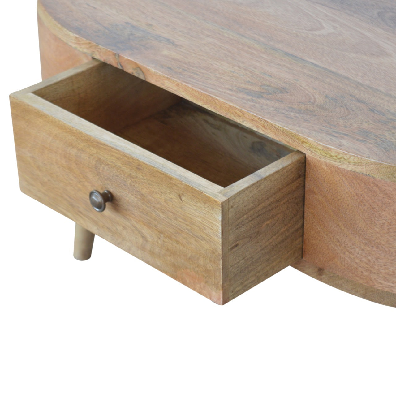 Parker Coffee Table, Timeless Rounded Solid Oak - Broxle