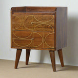 Adeline Abstract Bedside Table