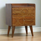 Adeline Abstract Bedside Table