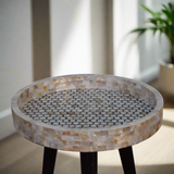 Shell Mosaic Side Table