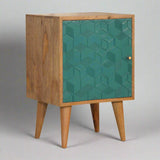 Nova Scotia Carved Cube Bedside Table