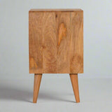 Nova Scotia Carved Cube Bedside Table