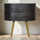 Parker Mango Wood Bedside Table