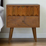 Reo Chestnut Bedside Table