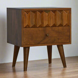 Reo Chestnut Bedside Table