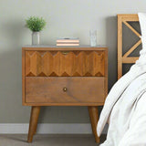 Reo Chestnut Bedside Table