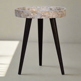 Shell Mosaic Side Table